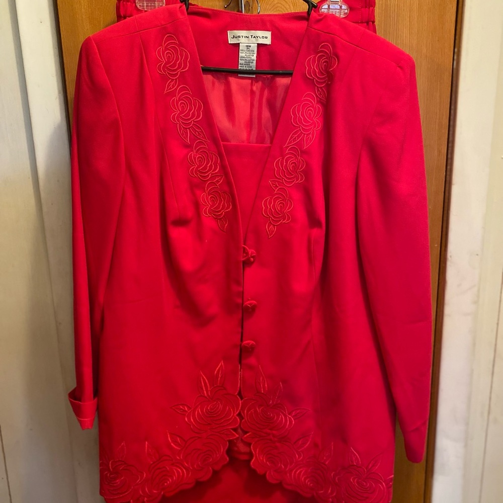 2 piece jacket and skirt